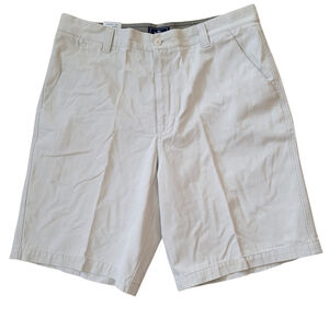 Dockers Men's Weekend Khaki Flat Front Machine Washable Shorts Size 34 NWT
